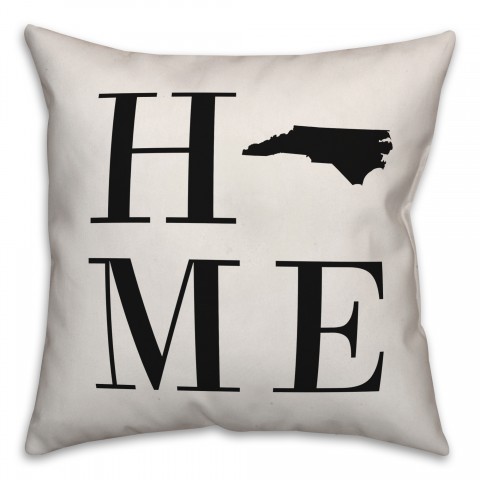 Home North Carolina 18x18 Indoor / Outdoor Pillow