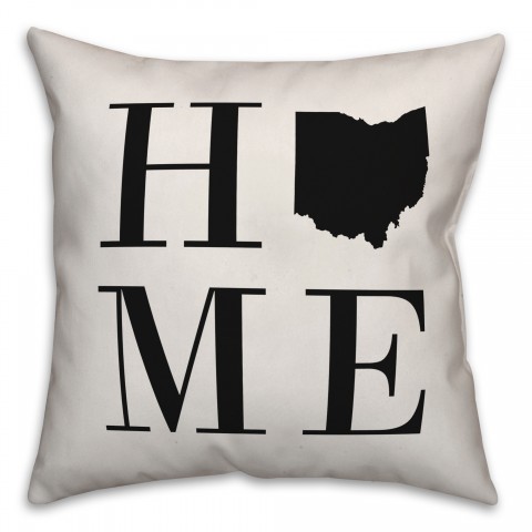 Home Ohio 18x18 Indoor / Outdoor Pillow