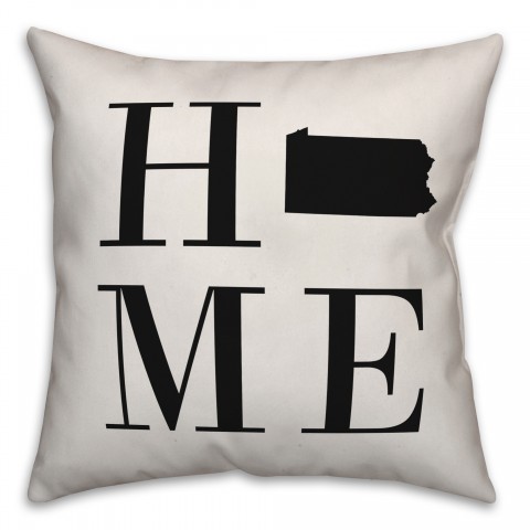 Home Pennsylvania 18x18 Indoor / Outdoor Pillow