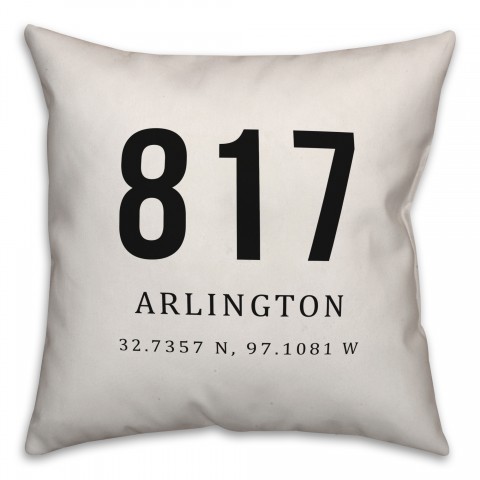 Arlington Coordinates 18x18 Indoor / Outdoor Pillow
