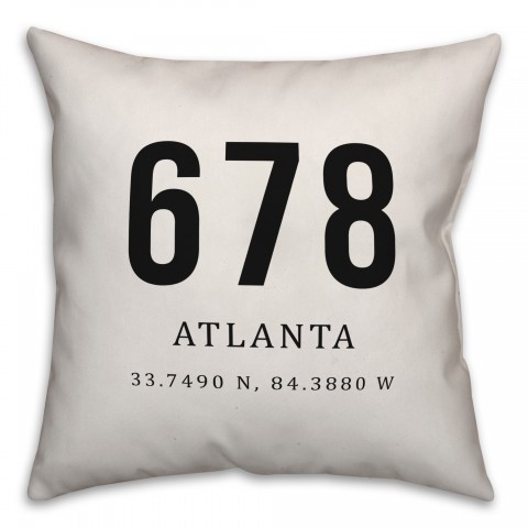 Atlanta Coordinates 18x18 Indoor / Outdoor Pillow