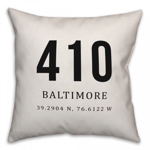 Baltimore Coordinates 18x18 Indoor / Outdoor Pillow