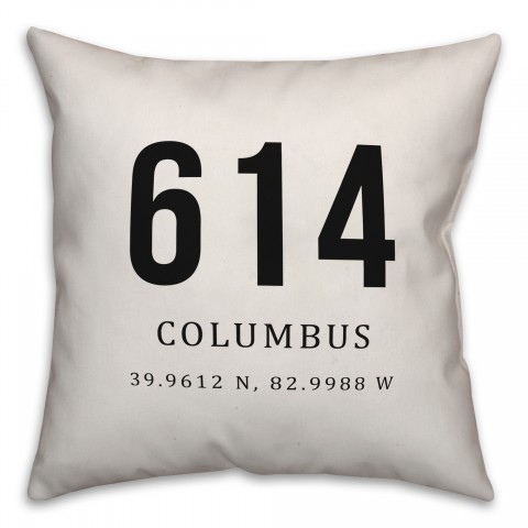 Columbus Coordinates 18x18 Indoor / Outdoor Pillow
