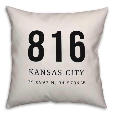 Kansas City Coordinates 18x18 Indoor / Outdoor Pillow
