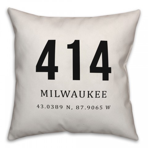 Milwaukee Coordinates 18x18 Indoor / Outdoor Pillow
