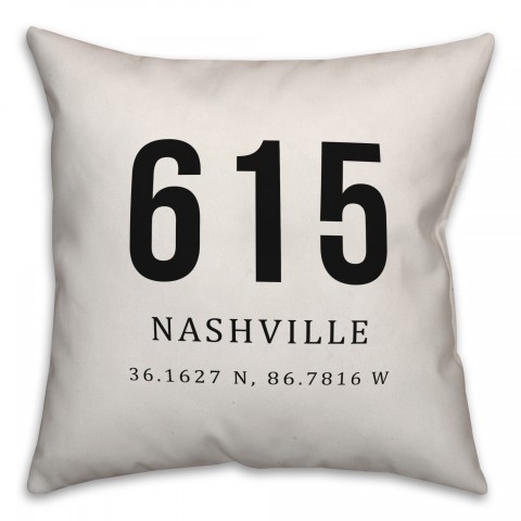 Nashville Coordinates 18x18 Indoor / Outdoor Pillow