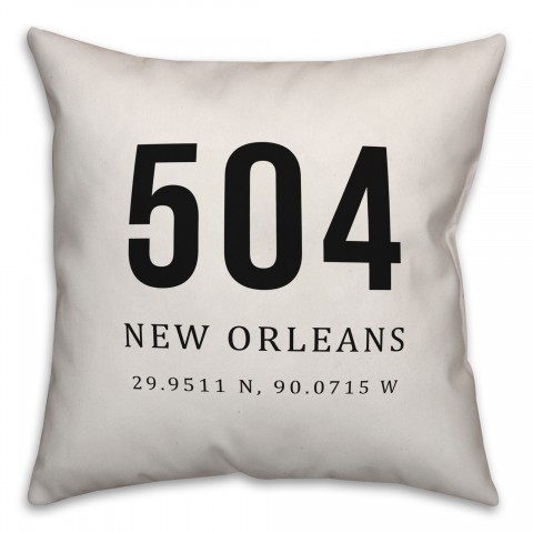 New Orleans Coordinates 18x18 Indoor / Outdoor Pillow
