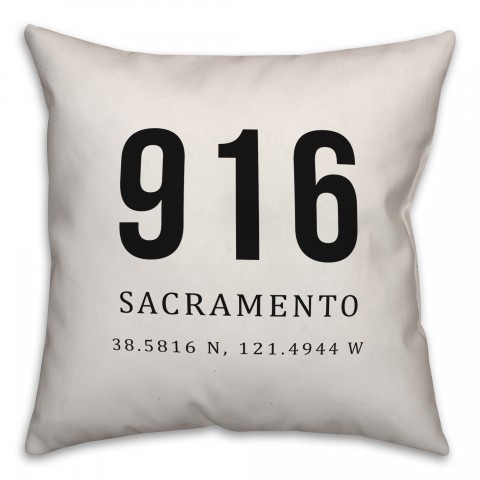 Sacramento Coordinates 18x18 Indoor / Outdoor Pillow