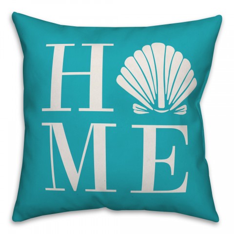 Home Sea Shell 18x18 Indoor / Outdoor Pillow