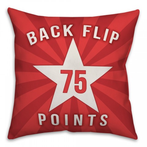 Back Flip 75 Points 18x18 Indoor / Outdoor Pillow
