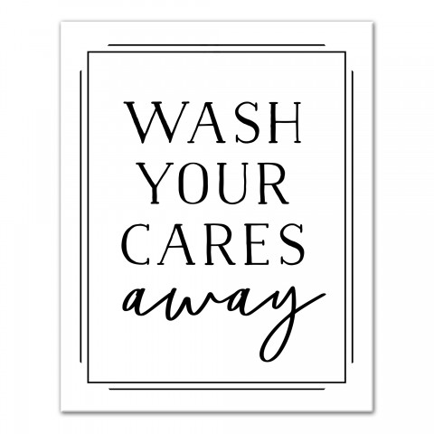 Wash Your Cares Away 16x20 Canvas Wall Art