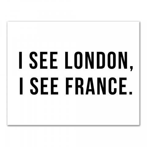 I See London, I See France 11x14 Canvas Wall Art