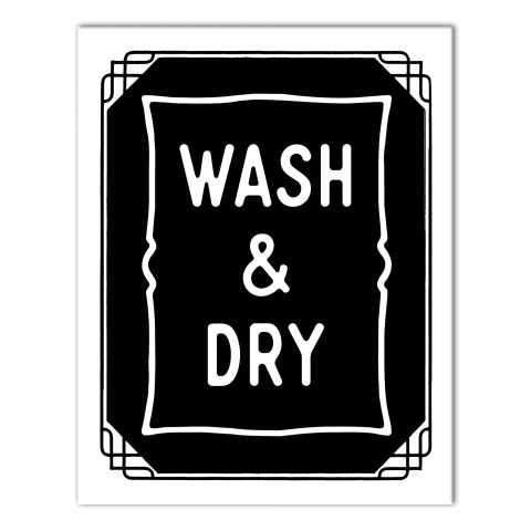 Wash & Dry 11x14 Canvas Wall Art