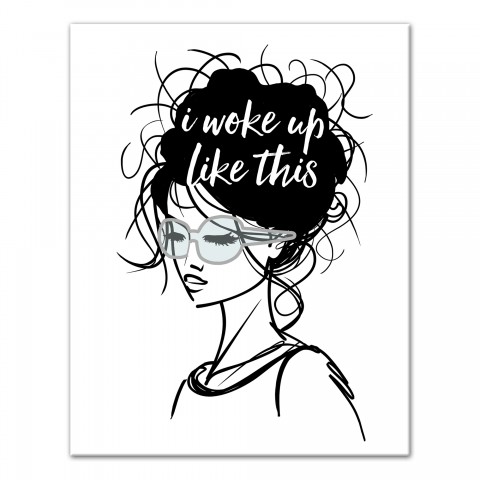 Woke Up Like This 11x14 Canvas Wall Art