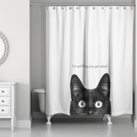 I'm Watching You 71x74 Shower Curtain