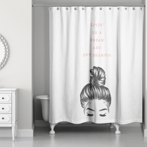A Dream & Dry Shampoo 71x74 Shower Curtain