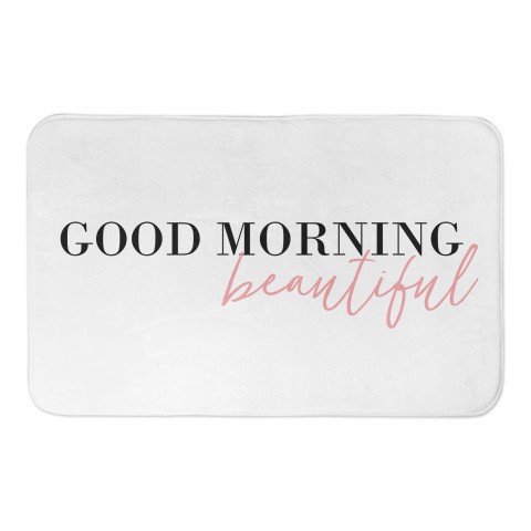 Good Morning, Beautiful 34x21 Bath Mat