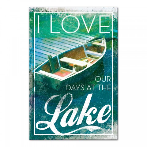 I Love Our Days At The Lake 20x30 Canvas Wall Art