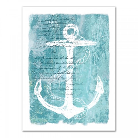 Abstract Anchor 18x24 Canvas Wall Art