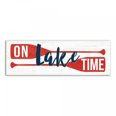On Lake Time 20x60 Canvas Wall Art