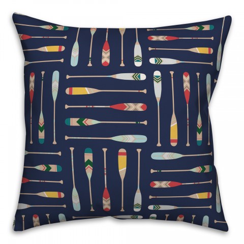 Oar Pattern 18x18 Indoor / Outdoor Pillow