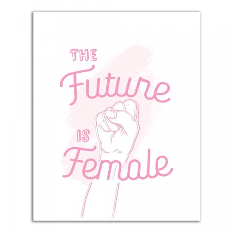 The Future is Female 16x20 Canvas Wall Art