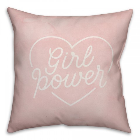 Grl Power 18x18 Spun Poly Pillow