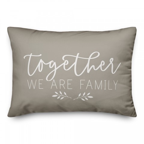 Together We Are Family 14x20 Spun Poly Pillow