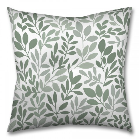 Green Vine Pattern 26x26 Tufted Floor Pillow - Square
