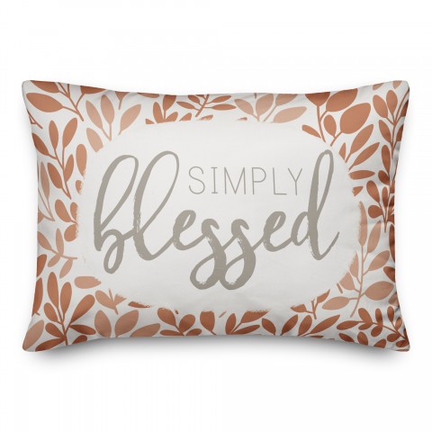 Simply Blessed 14x20 Spun Poly Pillow