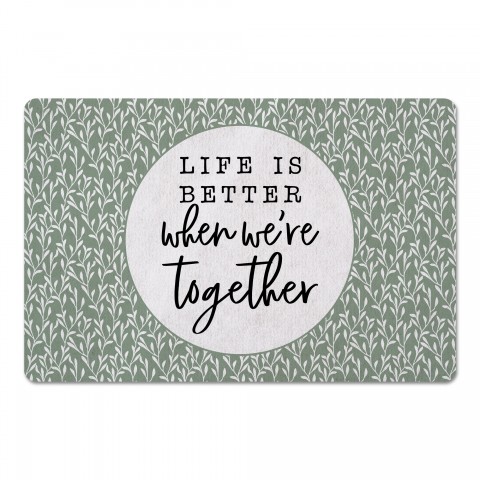 Life Is Better When We're Together 27x18 Floor Mat
