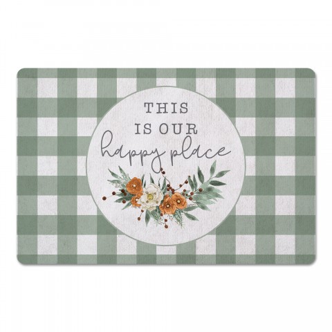 This Is Our Happy Place 27x18 Floor Mat
