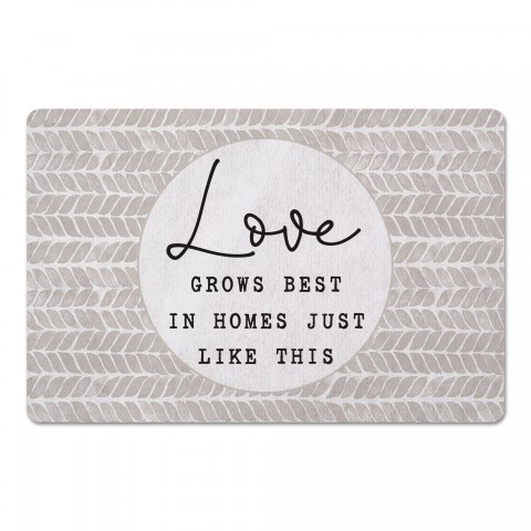 Love Grows Best In Home Just Like This 27x18 Floor Mat
