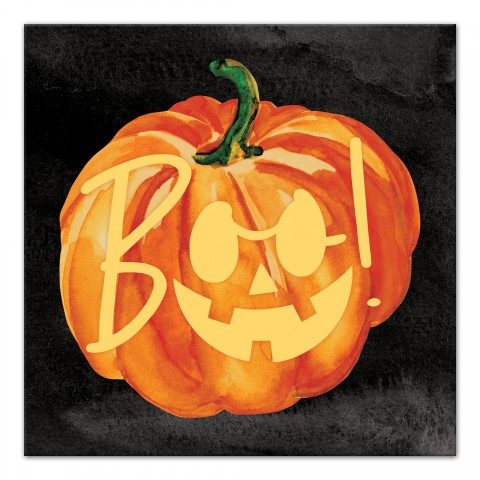 Boo Jackolantern 16x16 Canvas Wall Art