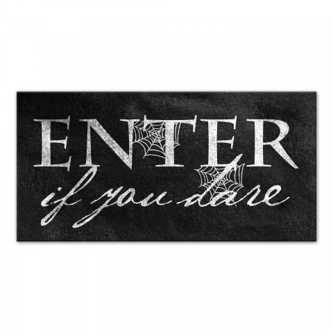 Enter if you Dare 10x20 Canvas Wall Art
