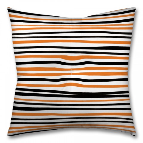 Halloween Stripes 26x26 Tufted Floor Pillow - Square
