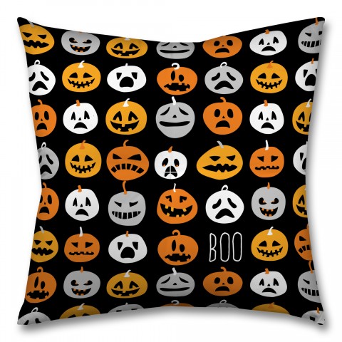 Jackolantern Pattern 26x26 Tufted Floor Pillow - Square