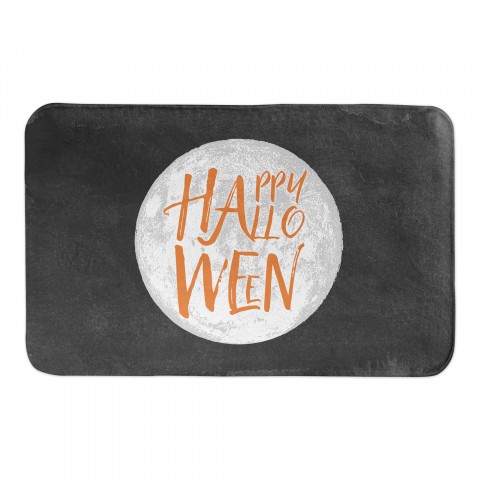 Happy Halloween Full Moon 34x21 Bath Mat