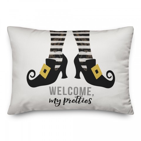 Welcome My Pretties 14x20 Spun Poly Pillow