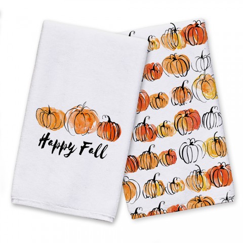 Watercolor Pumpkins Textiles Collection