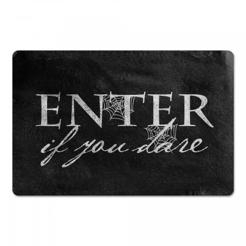Enter if You Dare 27x18 Floor Mat