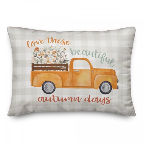 Beautiful Autumn Days 14x20 Spun Poly Pillow