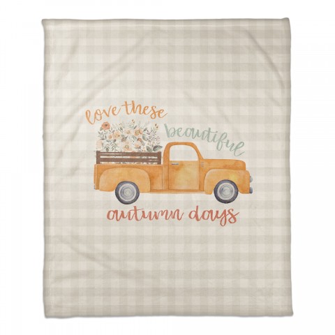 Beautiful Autumn Days 50x60 Coral Fleece Blanket