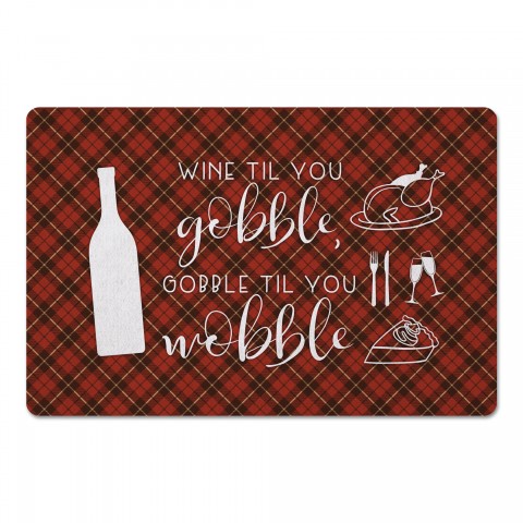 Gobble Til You Wobble 27x18 Floor Mat