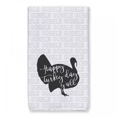 Happy Turkey Day Y'All 16x25 Towel