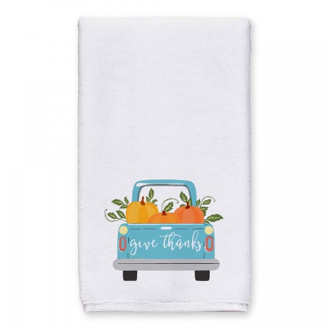 Give Thanks Truck 16x25 Towel