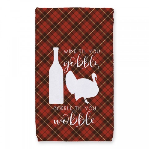 Wine Til You Gobble 16x25 Towel