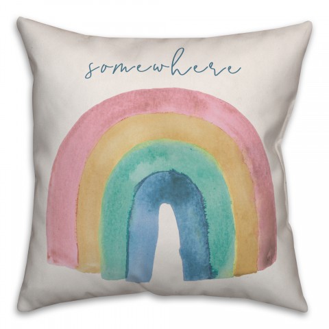 Somewhere 18x18 Spun Poly Pillow