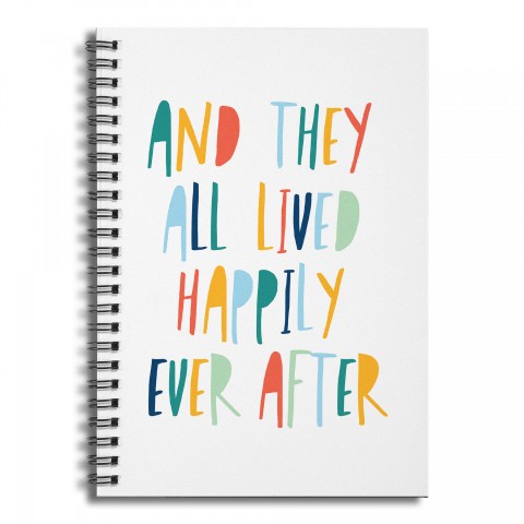 Happily Ever After 6x8 Ruled Spiral Notebook