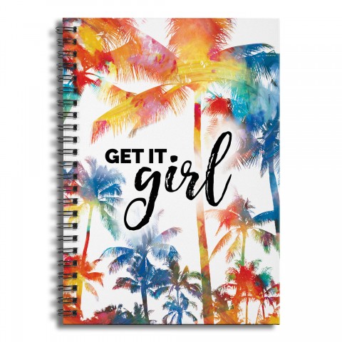 Get it Girl 6x8 Ruled Spiral Notebook